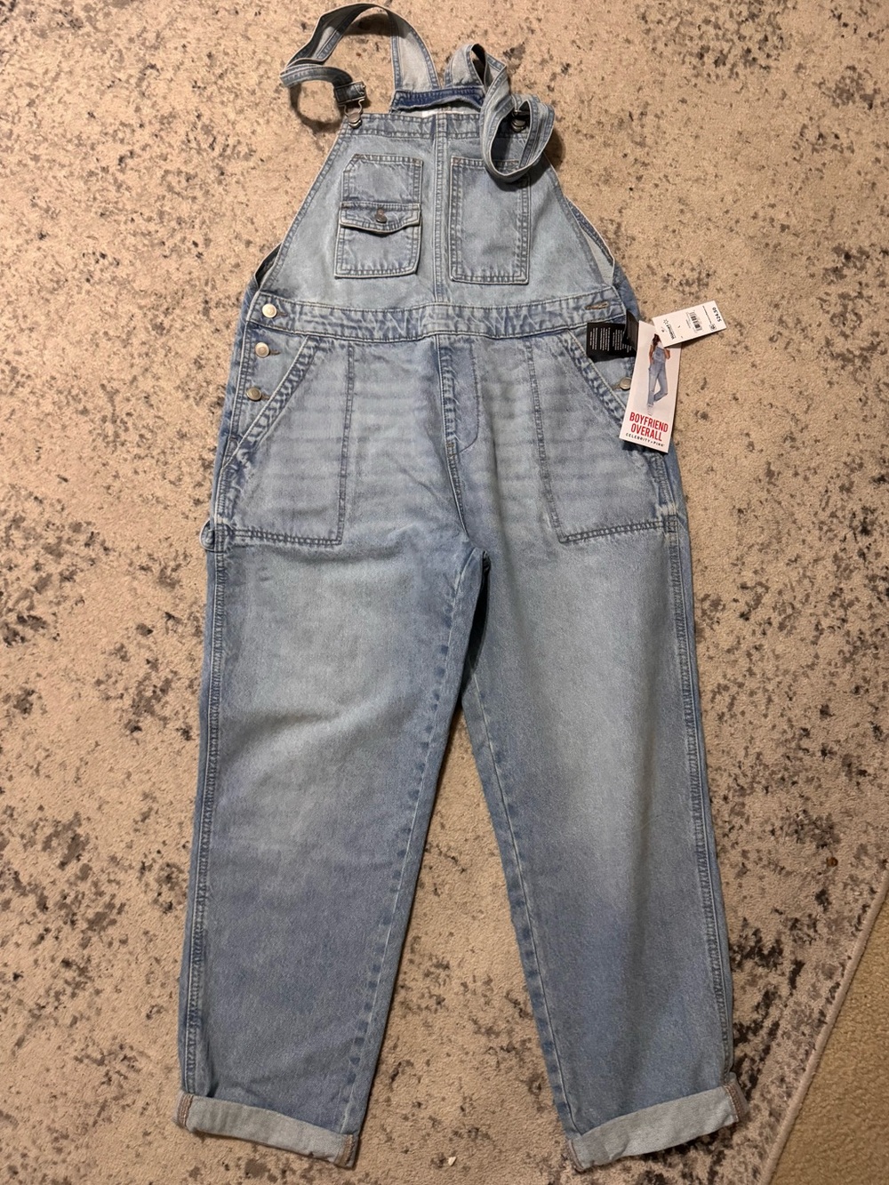 NEW Women’s Light Blue Denim Overalls - Classic Relaxed Fit